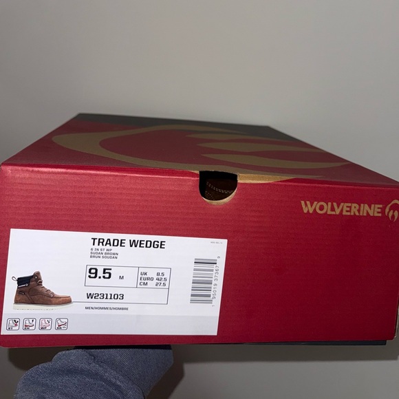 Wolverine NWT Men's Leather Waterproof Steel Toe Boots - 9.5 - Picture 7 of 7